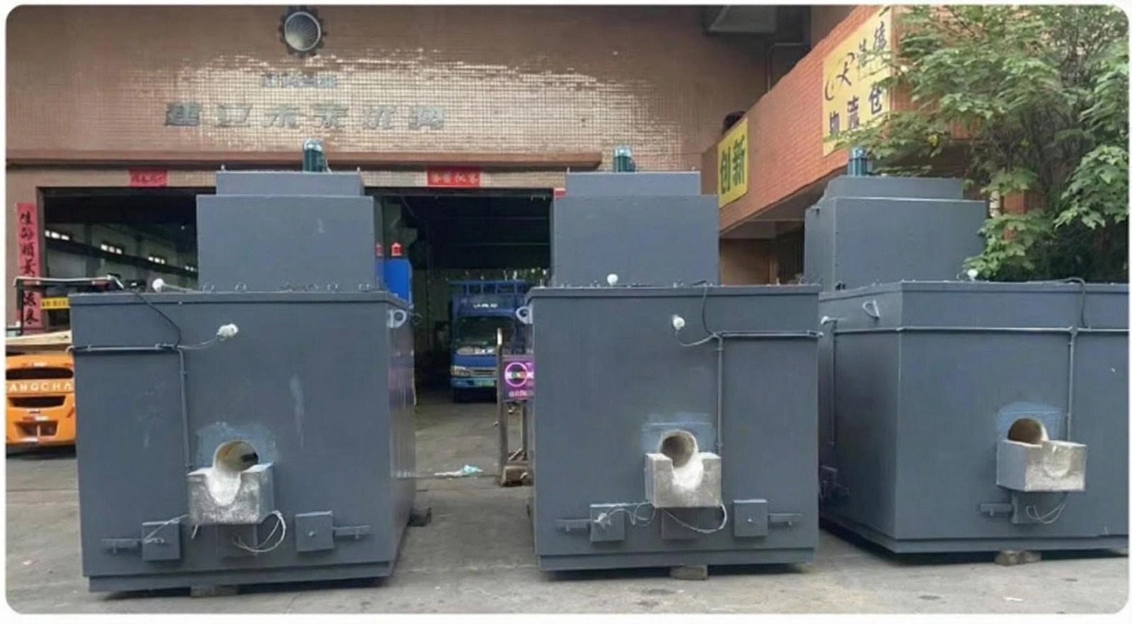 Three Small Aluminum Chip Vortex Furnaces - IEG Series