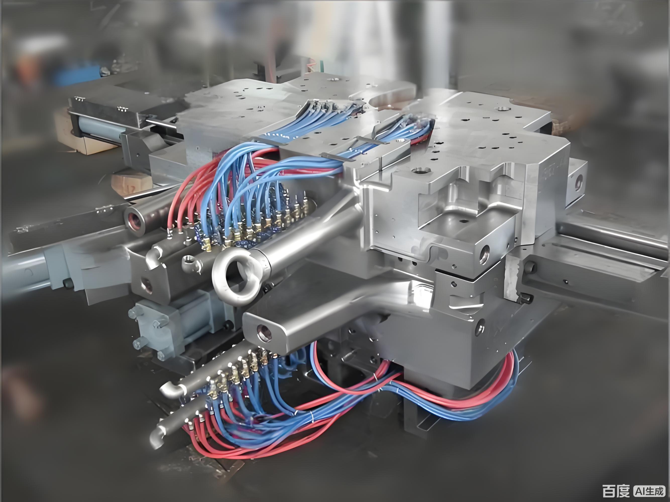 die casting mold with conformal cooling channels for extended die life